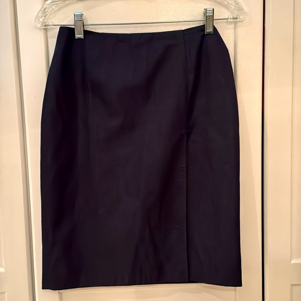 Brooks Brothers Navy Wool Blend Pencil skirt